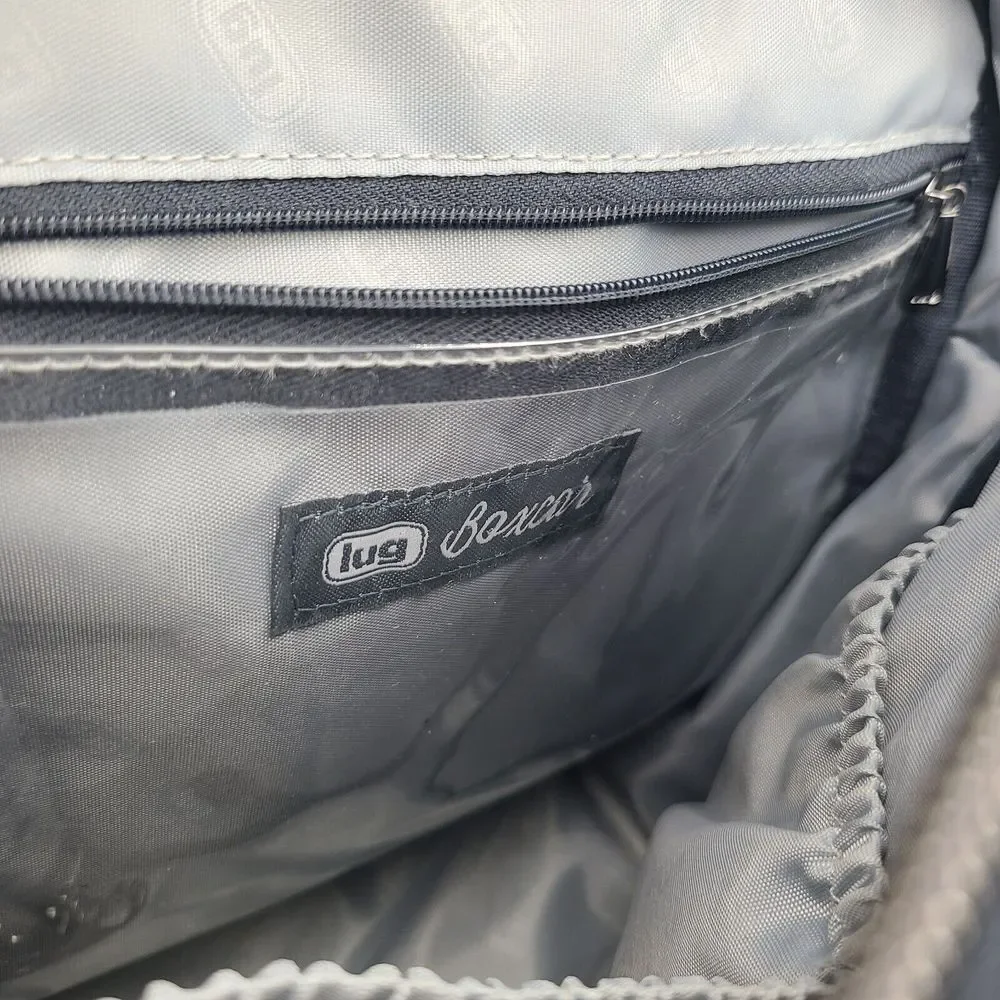 Lug North/South Crossbody Boxcar Camo Blue Gray Lightweight New